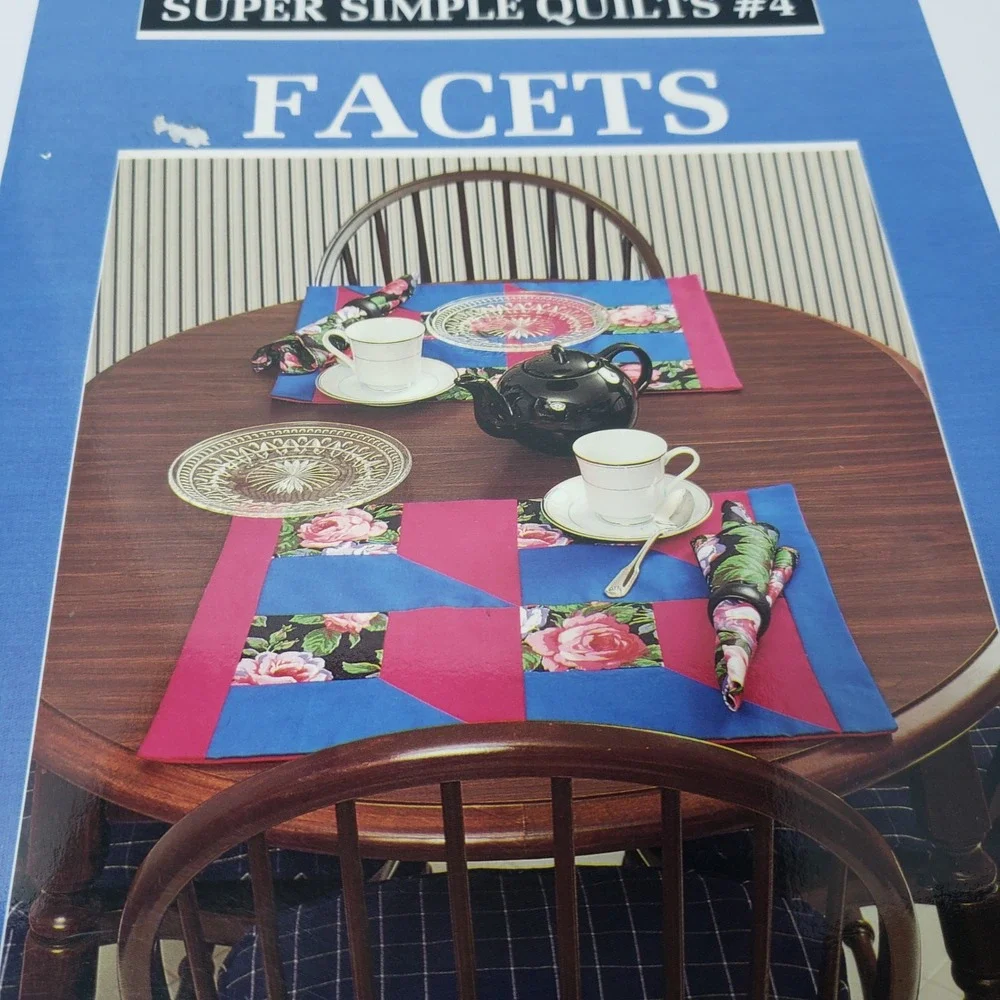 Kathleen Eaton Super Simple Quilts #4 Facets Quilting Pattern Booklet 1991